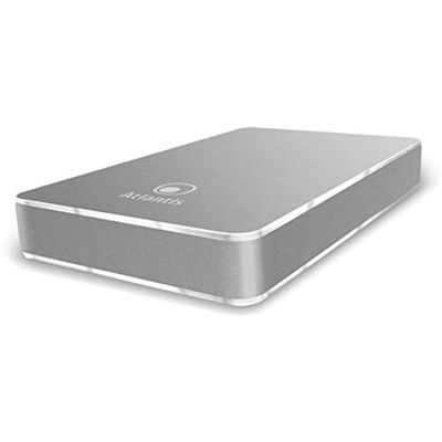 Atlantis Boîtier Esterno Atlantis USB 3.0 SATA, A06-HDE-213S, Design en Aluminium satiné, Argent