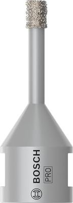 Bosch 1x PRO Multi Material Diamanttrockenbohrkronen für 22,23‑mm-Bohrung und kleine Winkelschleifer (für Fliesen, Harte Fliesen, Ø 6 mm, Professional Zubehör Kleiner Winkelschleifer)