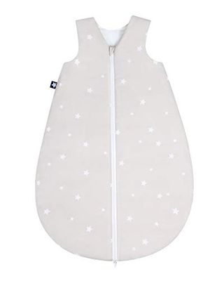 Julius Zöllner 9040910030 baby zomerslaapzak van 100% katoen, maat 90, 12-24 maanden, standaard 100 by OEKO-TEX, Star beige, beige, 400 g