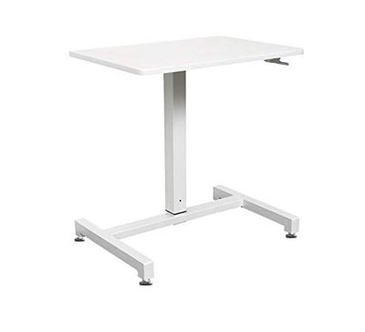Yulukia 100001 Armoire rectangulaire facile à manipuler, réglable en hauteur avec une touche de gaz, bureau rectangulaire, bureau assis et debout, table à café, bureau de jeu parfait, station de trava W69CM