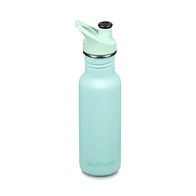 Klean Kanteen klassisk smal med sportmössa rostfritt stål pastell turkos 800 ml 1010591