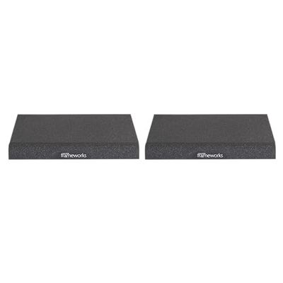 Gator Frameworks Akoestische schuim Isolation Pads voor grote studiomonitoren, past op de meeste luidsprekerstatieven, bureaus en boekenplanken; 2-pak (GFW-ISOPAD-LG)