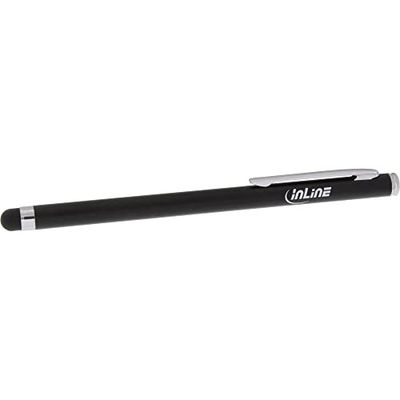 InLine 55467S - Lápiz Capacitivo para Pantalla táctil de Smartphone y Tablet, Color Negro