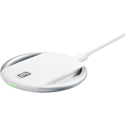 cellularline WIRELESSPADIPHW, Caricabatterie wireless compatibile con dispositivi iPhone X / 8 Plus / 8, Bianco