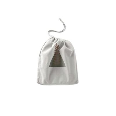Bonamaison Impreso Algodón Bolsas con Cordón, Bolsa con Cordel para el Hogar y el Almacenamiento de Verduras, Bolso de Compras, Plegable, Ecologica, Reutilizables, Tamaño: 12x15 Cm