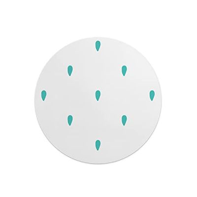 Questo Casa, Round Digital Printed Mouse Pad, Non-Slip Base, for Office and Home, Diameter:22cm