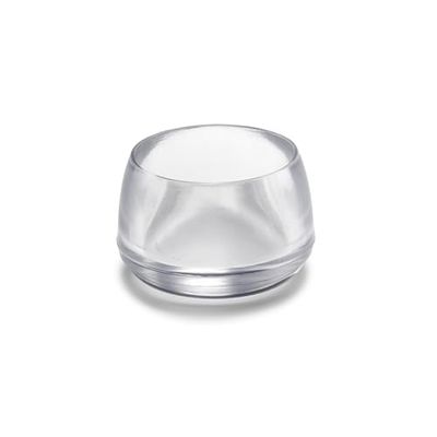 levitantes Contera Redonda Exterior Transparente Ø 25 mm, Ideal para Proteger y acabar Bordes en Muebles y estructuras.