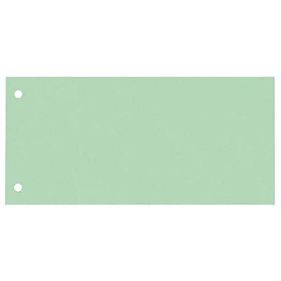 Oxford Lot de 100 intercalaires perforés en carton manille recyclé Vert 10,5 x 24 cm