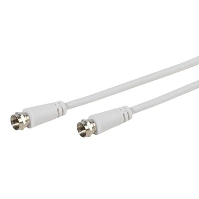 Vivanco 5 m Receiver Connection cavo 5 m bianco – Cavo coassiale, 5 m, maschio/maschio, bianco)