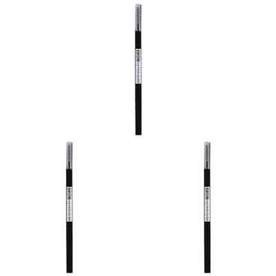 Maybelline New York Matita Sopracciglia Brow Ultra Slim, Per Sopracciglia Precise e definite, Black Brown (06), (Confezione da 3)