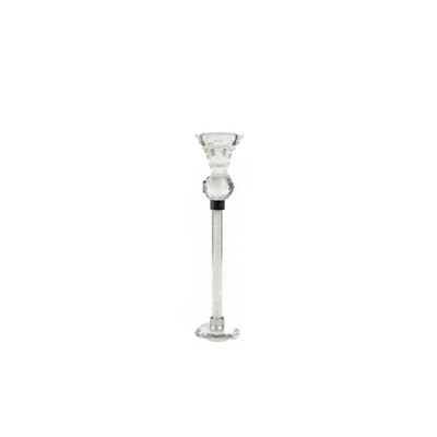 Romimex Theelichthouder, transparant, glas, 6 x 23 x 6 cm