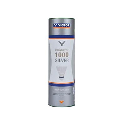 Victor International - Volani con punta in nylon, confezione da 6 pezzi, Bianco (bianco), M