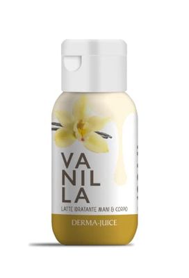 Dermatrophine Derma Juice Latte Idratante Mani & Corpo Vaniglia - 100ml | Crema Idratante Corpo | Una Texture Morbida E Cremosa Che Si Assorbe Facilmente | Crema Corpo Idratante