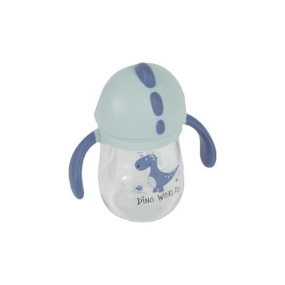 BEBE DOUCEUR, Dino World Drinkbeker met intrekbaar rietje en handgrepen, 240 ml