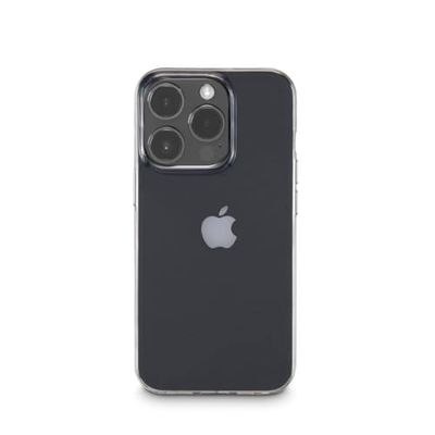 Hama Hoes voor iPhone 15 Pro Max (telefoonhoes, beschermhoes voor achterkant, case, krasbestendig, extra bescherming voor camera en display, draadloos opladen compatibel, transparant, dun, dun)