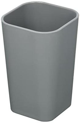 douceur d'intérieur, Gobelet (7.3 x 7.3 x 11 cm) Vitamine Anthracite, Plastique Soft Touch