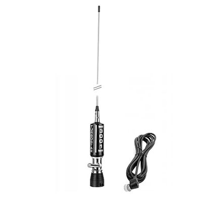 Antenna CB LEMM AT-3001 TURBOSTAR Nera 200 cm, con 4 m di cavo RG58, 26,5-28 MHz, pieghevole, made in Italy
