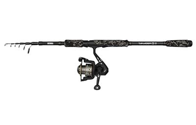 Mitchell Tanager G2 Telespin Combo, zoetwater hengel reel snoekbaars snoekbaars, sterk lichtgewicht veelzijdig, zwart, 2.10 m matige hengel, 1000 maat reel