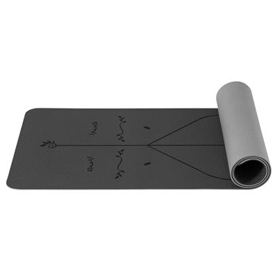 Good Nite Yogamat, gymnastiekmat, TPE, 6 mm, antislip, sportmat, fitnessmat, trainingsmat, pilates, mat, huidvriendelijk, ftalaatvrij, 183 x 61 cm, yoga, pilates, homegym workout