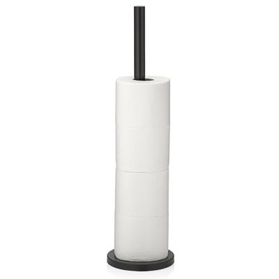 Kela 22826 Porta carta igienica in metallo, Nero, 15cm x 57cm