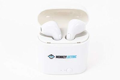 Monkeylectric Unisex's iSmart7 draadloze hoofdtelefoon, RS wit, één maat