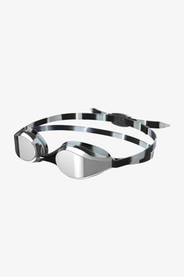 Speedo Junior Hyper Flyer zwembril, comfortabele pasvorm, verstelbaar ontwerp, anti-condens, anti-lek, zilver, eenheidsmaat