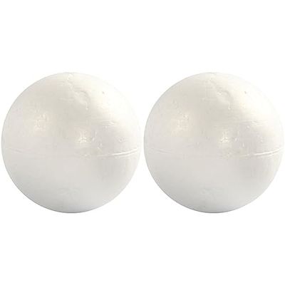 Creativ 10 cm 5-Piece Polystyrene Balls (Pack of 2) - Hanging Ornament - Christmas