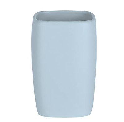 Spirella Bicchiere in Ceramica retrò Blu Pastello