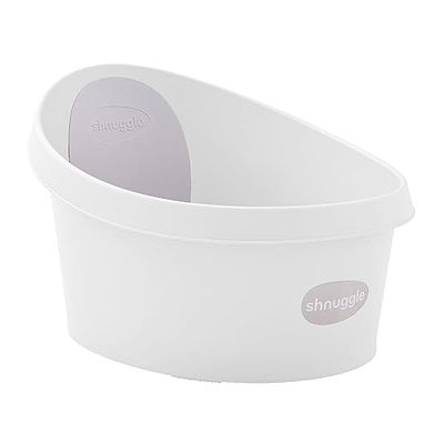 Shnuggle Baignoire pour enfant avec dossier gris clair