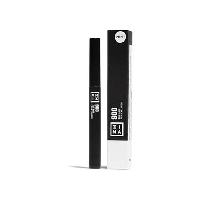 3INA MAKEUP - The 24H Pen Eyeliner 900 (mini) - Nero - Eyeliner Nero Liquido Matte Lunga Durata - Pennello Preciso - Alta Pigmentazione per Occhi Sensibili - Vegan - Cruelty Free