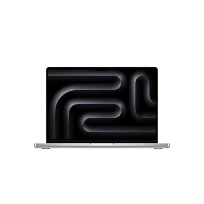 Apple MacBook Pro Laptop z czipem M4 Pro z 12-rdzeniowym CPU i 16-rdzeniowym GPU: wyświetlacz Liquid Retina XDR 14,2 cala, 24GB zunifikowanej pamięci RAM, 512GB pamięci masowej SSD; srebrny