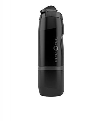 Fidlock Bottiglia singola Twist da 800 ml, include connettore Twist (senza base per bicicletta) e bottiglia, nero