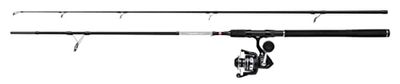 PENN Pursuit IV Combos de caña y Carrete – Spinning de Agua Salada para lubina, Perca, abadejo, pez de Labio, 2,44 m, 20-40 g, Black Silver