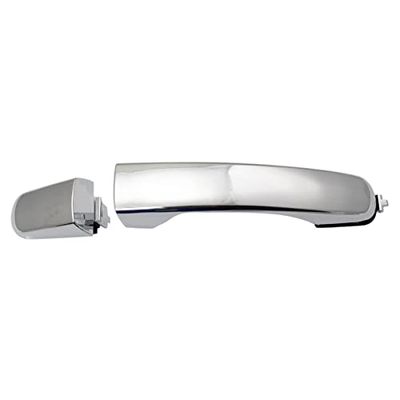 TRQ Exterior Outside Door Handle Chrome Passenger Front or Rear for 2010-2017 Equinox Terrain / 2007-2010 Outlook / 2007-2016 Acadia / 2009-2012 Malibu