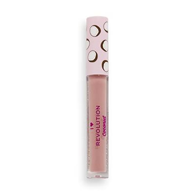 I Heart Revolution, Tasty Coconut Lip Gloss, Nude, Coconut Meringue, 2.2ml