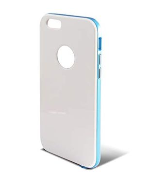 KSIX hybride beschermhoes voor Apple iPhone 6/6,35 cm, zwart, Bescherming aan de achterkant, wit/blauw