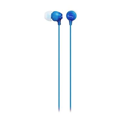 Sony MDR-EX15AP Auriculares dentro do ouvido com fios - (Binaurale, azul, 100 MW, Intra-aural)