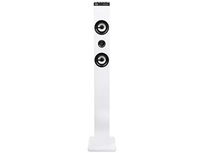 Trevi XT 101 BT Haut-Parleur Amplifié à Tour Soundtower 50W, Bluetooth, USB, SD, AUX-in, Blanc