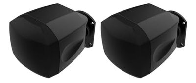 Audibax Java 4 TB - Altoparlanti passivi per montaggio a parete (coppia) - per interni ed esterni - colore: nero