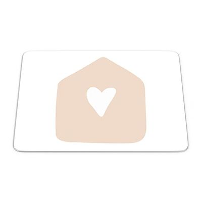 Bonamaison, Tappetino per il mouse rettangolare con stampa digitale, antiscivolo, per ufficio e casa, dimensioni: 22 x 18 cm
