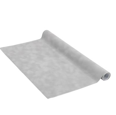 Venilia Folha adesiva, veludo cinzento claro, 45 cm x 1 m, espessura 140 μ, vinil autocolante para móveis ou cozinha, papel de parede decorativo, PVC sem ftalatos, fabricado na UE