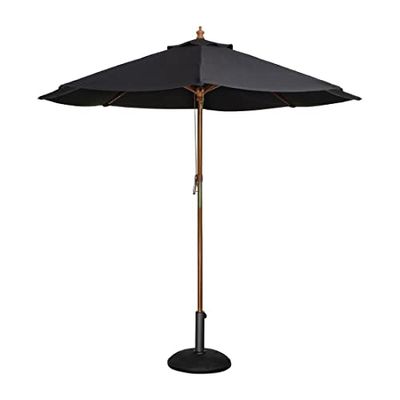 Bolero CB517 rund parasoll, 3 m diameter, svart