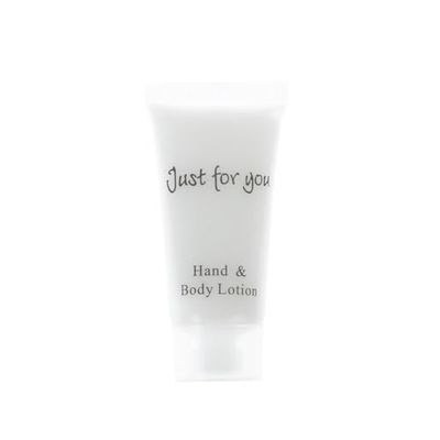 Travel Toiletries - Just for You Hand & Body Lotion 20ml (Pack of 100), REACH Compliant Hotel Hand & Body Lotion, Pleasant Fragrance, Hotel or Home Use, Dimensions 79(H) x 39(W) x 22(D) mm, GF950