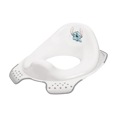 keeeper Stitch Ewa Siège de toilette antidérapant pour enfant de 24 mois à 4 ans environ Blanc
