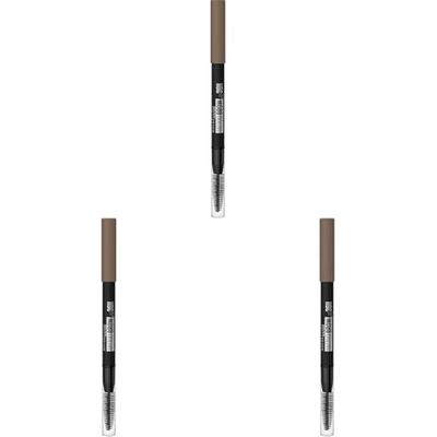 Maybelline Tattoo Brow Semi Permanent 36HR Eyebrow Pencil Longlasting Thicker Fuller Eyebrows, Blonde 02, 1 Count (Pack of 3)