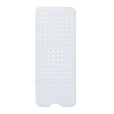 Relaxdays Bath Mat, Extra Large Bath Mat, Suction Cups, Massage, Non-Slip Bath Mat, 100 x 40 cm, Blue, Pack of 1