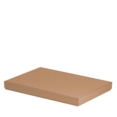 Rössler Boxline 13521453620 Cardboard Box Rectangular Suitable for DIN A4 Kraft Pack of 1