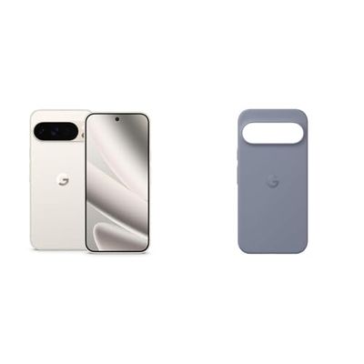 Google Pixel 10 Pro XL - Unlocked Android Smartphone with Gemini, Triple Rear Camera, 24+ Hour Battery and 6.8" Super Actua Display - Porcelain, 256GB+Case