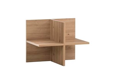 47,5 x 32,8 x 38,4 cm Plankinzetstuk, houtmateriaal, Artisan eiken decor