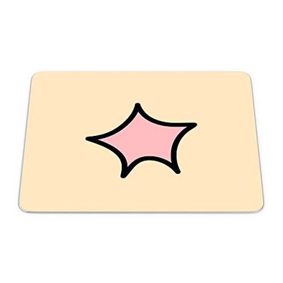 Bonamaison, Tappetino per mouse rettangolare, con stampa digitale, antiscivolo, per ufficio e casa, dimensioni: 22 x 18 cm